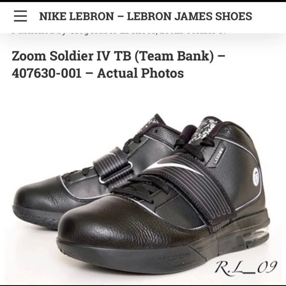 Nike LeBron Zoom Soldier IV Kids Shoes - Black